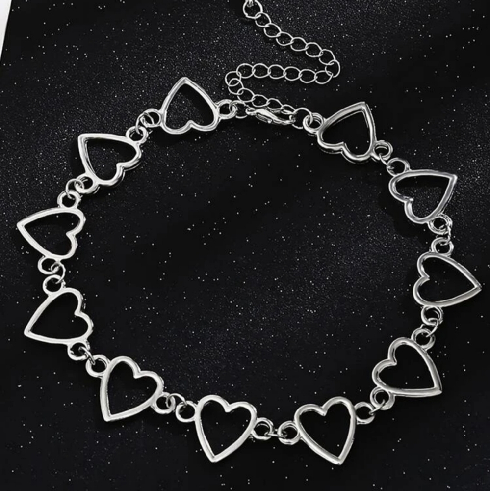 *Crystal* Heart Choker - Picture 4 of 4